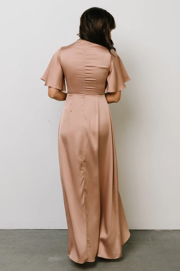 DD Stina Satin Maxi Dress | Champagne 7 DD Stina Satin Maxi Dress | Champagne