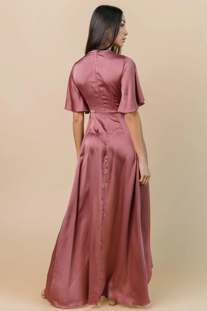 DD Stina Satin Maxi Dress | Dark Rose Dresses 3 DD Stina Satin Maxi Dress | Dark Rose Dresses