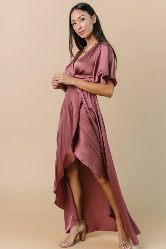 DD Stina Satin Maxi Dress | Dark Rose Dresses 2 DD Stina Satin Maxi Dress | Dark Rose Dresses