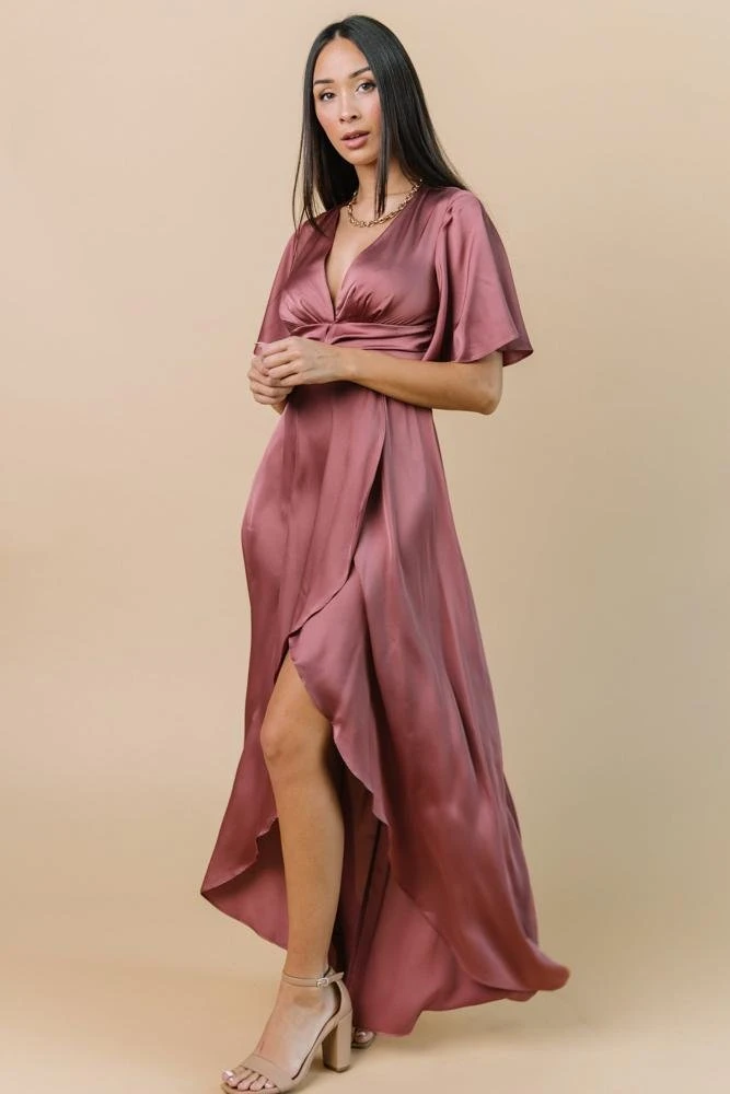 DD Stina Satin Maxi Dress | Dark Rose Dresses 6 DD Stina Satin Maxi Dress | Dark Rose Dresses