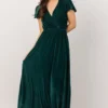 BB Custom Dresses Sulzen Velvet Maxi Dress | Deep Topaz