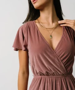 BB Custom Sulzen Velvet Maxi Dress | Rose 19 BB Custom Sulzen Velvet Maxi Dress | Rose