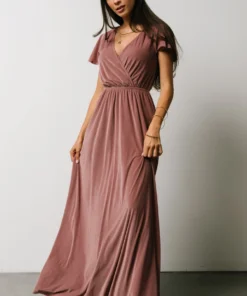 BB Custom Sulzen Velvet Maxi Dress | Rose 16 BB Custom Sulzen Velvet Maxi Dress | Rose