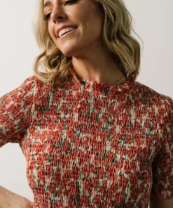 HAY Suzette Smocked Midi Dress | Coral Floral Dresses 13 HAY Suzette Smocked Midi Dress | Coral Floral Dresses