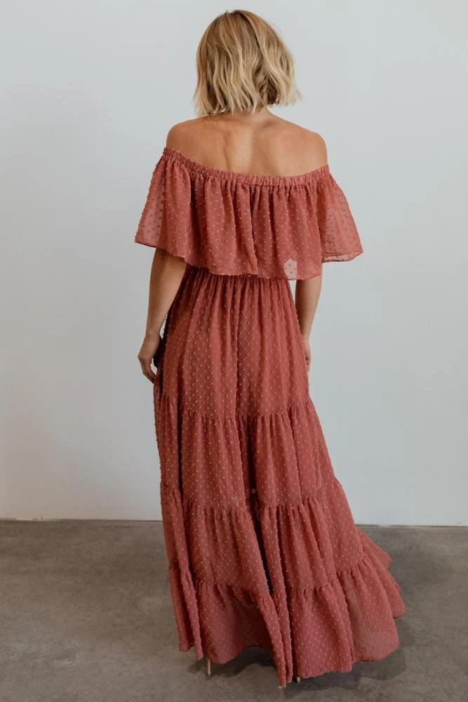 BB Custom Swiss Dot Maxi Dress | Dusty Mauve 14 BB Custom Swiss Dot Maxi Dress | Dusty Mauve