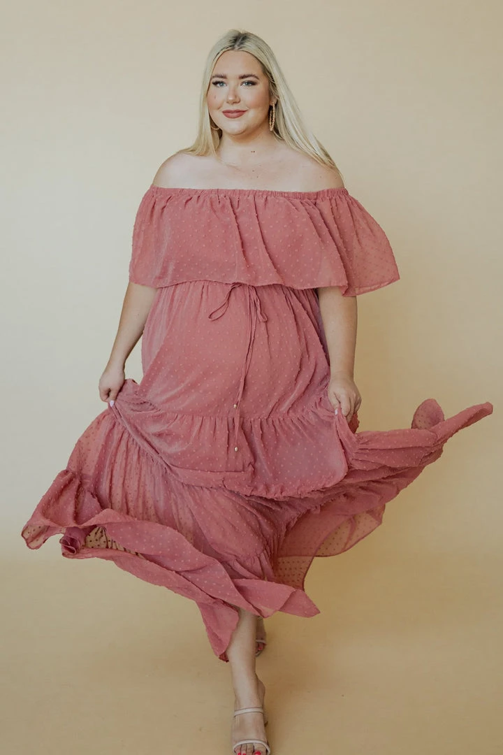 BB Custom Swiss Dot Maxi Dress | Dusty Mauve 9 BB Custom Swiss Dot Maxi Dress | Dusty Mauve