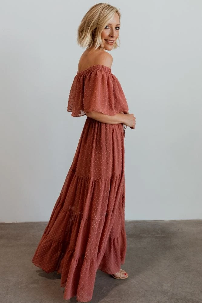 BB Custom Swiss Dot Maxi Dress | Dusty Mauve 10 BB Custom Swiss Dot Maxi Dress | Dusty Mauve