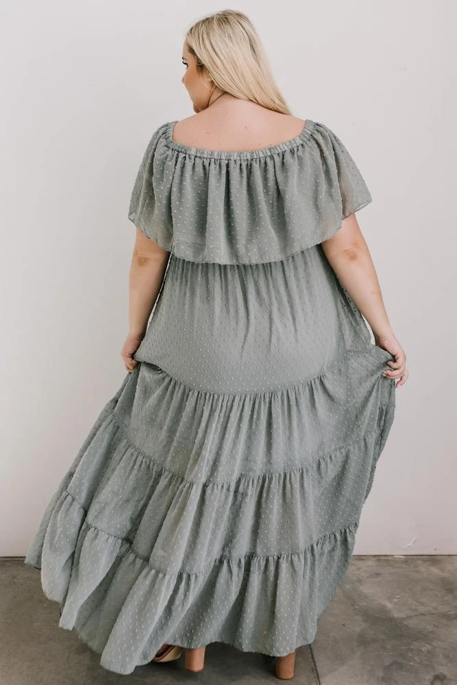 BB Custom Dresses Swiss Dot Maxi Dress | Sage 6 BB Custom Dresses Swiss Dot Maxi Dress | Sage