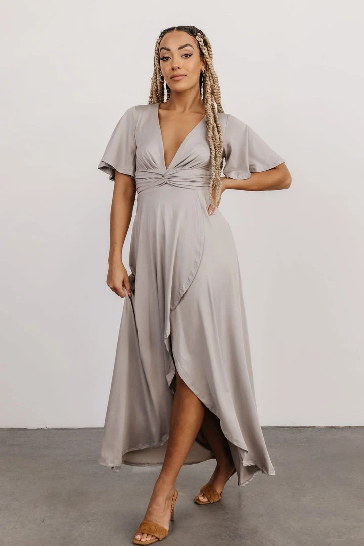 DD Sybil Maxi Dress | Light Gray Dresses 5 DD Sybil Maxi Dress | Light Gray Dresses