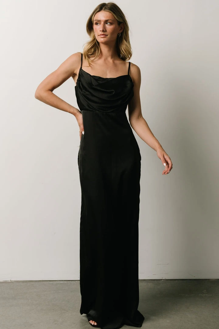 SL Sydney Satin Gown | Black Dresses 6 SL Sydney Satin Gown | Black Dresses