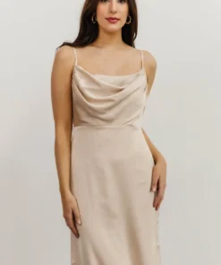 SL Dresses Sydney Satin Gown | Champagne