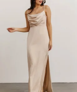 SL Dresses Sydney Satin Gown | Champagne