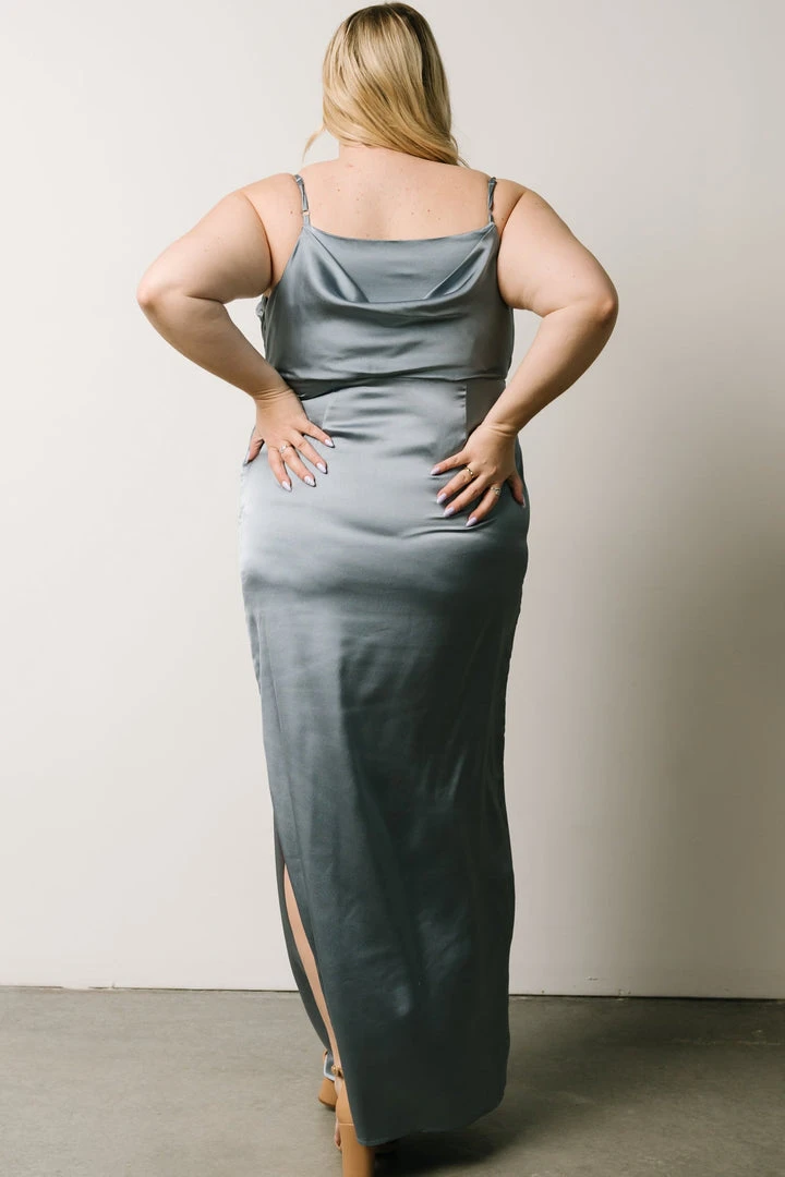 SL Sydney Satin Gown | Dusty Blue Dresses 14 SL Sydney Satin Gown | Dusty Blue Dresses