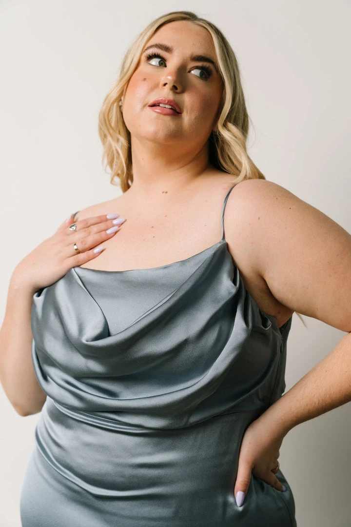 SL Sydney Satin Gown | Dusty Blue Dresses 15 SL Sydney Satin Gown | Dusty Blue Dresses