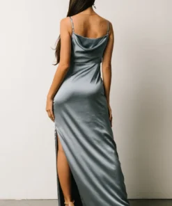 SL Sydney Satin Gown | Dusty Blue Dresses 19 SL Sydney Satin Gown | Dusty Blue Dresses