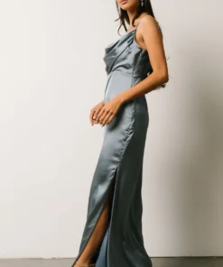 SL Sydney Satin Gown | Dusty Blue Dresses 17 SL Sydney Satin Gown | Dusty Blue Dresses