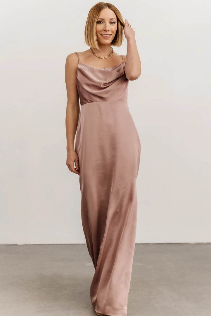 SL Sydney Satin Gown | Dusty Mauve 11 SL Sydney Satin Gown | Dusty Mauve