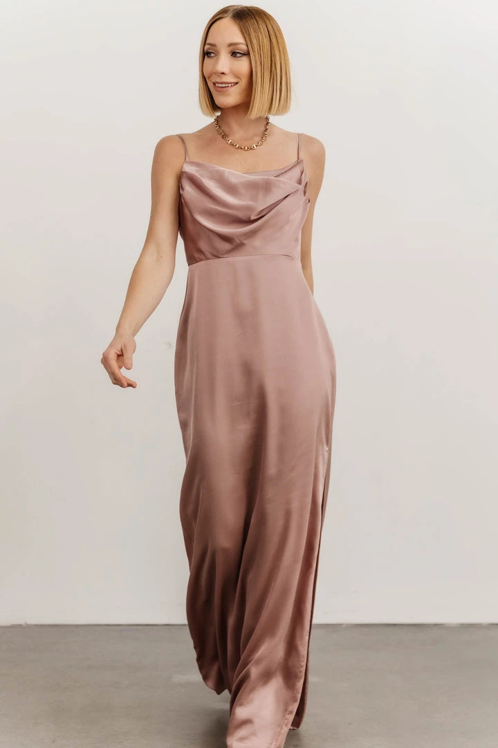 SL Sydney Satin Gown | Dusty Mauve 9 SL Sydney Satin Gown | Dusty Mauve