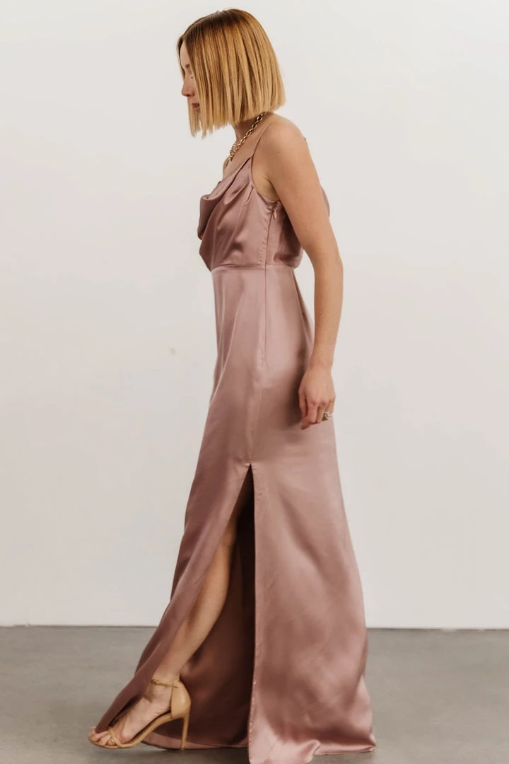 SL Sydney Satin Gown | Dusty Mauve 5 SL Sydney Satin Gown | Dusty Mauve