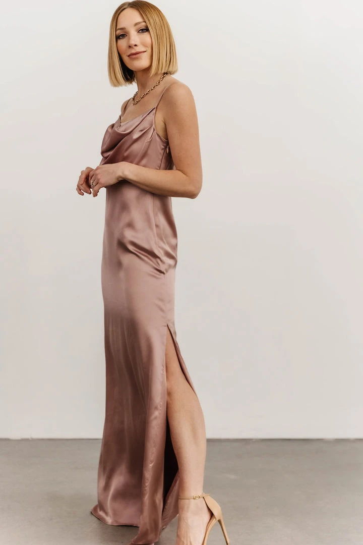 SL Sydney Satin Gown | Dusty Mauve 8 SL Sydney Satin Gown | Dusty Mauve