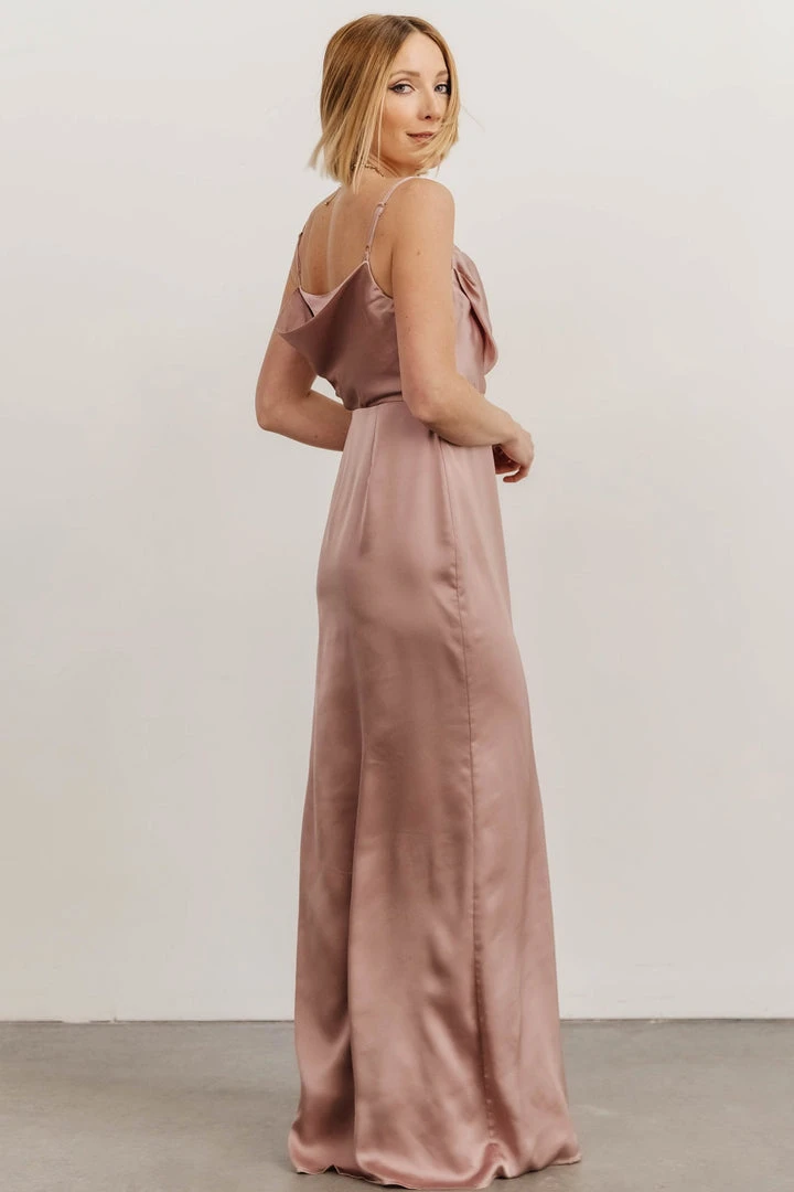 SL Sydney Satin Gown | Dusty Mauve 7 SL Sydney Satin Gown | Dusty Mauve