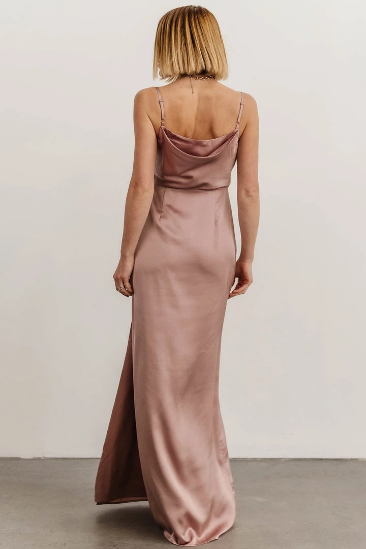 SL Sydney Satin Gown | Dusty Mauve 6 SL Sydney Satin Gown | Dusty Mauve