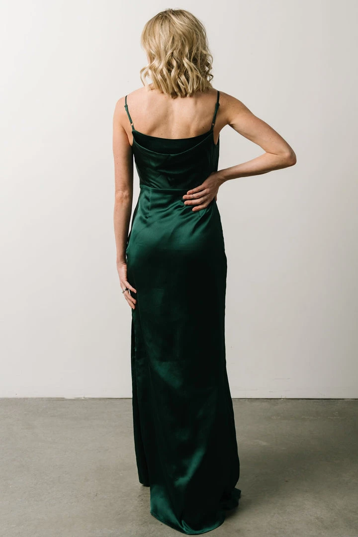 SL Sydney Satin Gown | Emerald 5 SL Sydney Satin Gown | Emerald