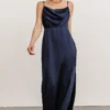 SL Sydney Satin Gown | Navy Dresses