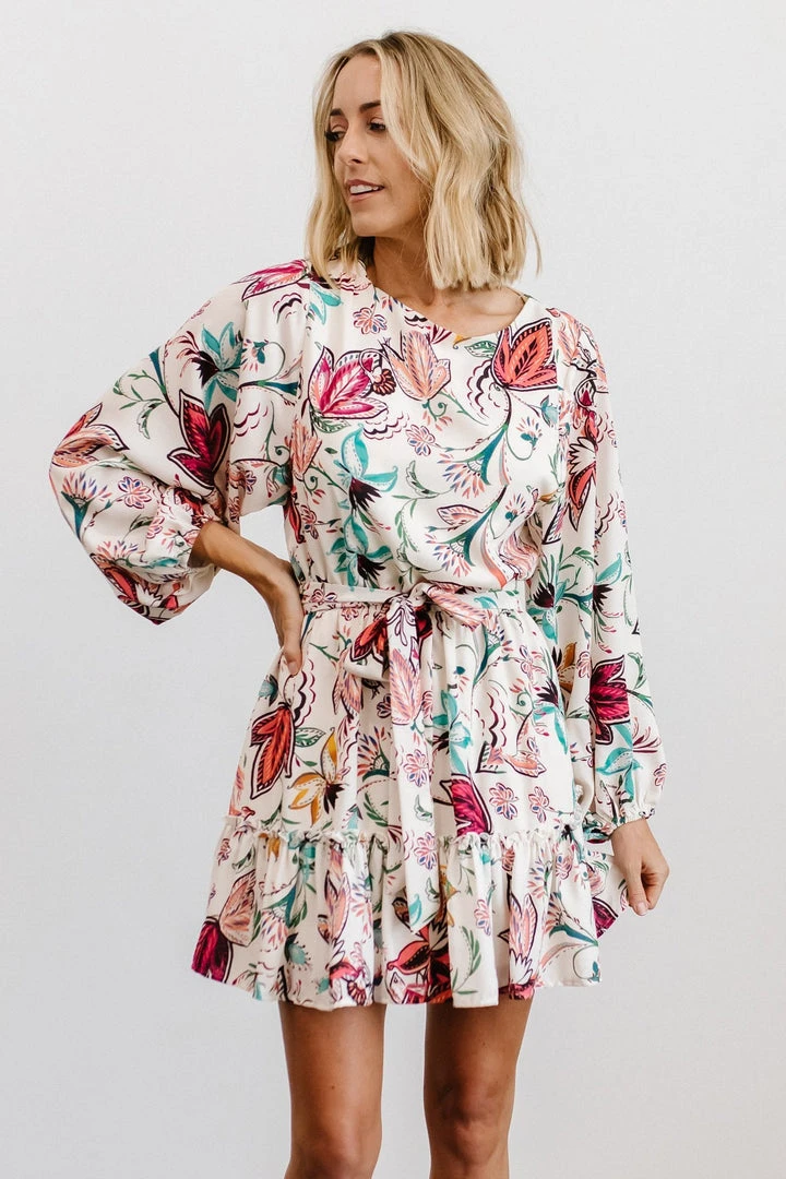 FT Dresses Tally Mini Dress | Off White Multi Print 3 FT Dresses Tally Mini Dress | Off White Multi Print