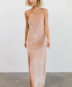 BB Custom Tatiana Velvet One Shoulder Maxi Dress | Champagne Dresses 17 BB Custom Tatiana Velvet One Shoulder Maxi Dress | Champagne Dresses