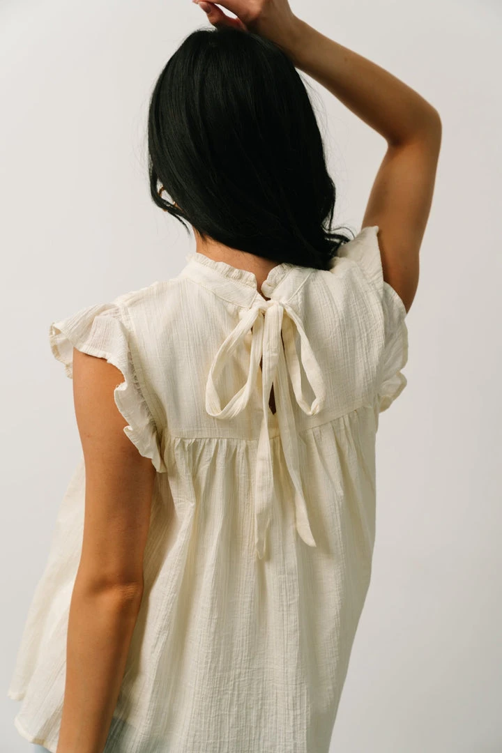 IL Tops Tayler Mock Neck Blouse | Cream 2 IL Tops Tayler Mock Neck Blouse | Cream