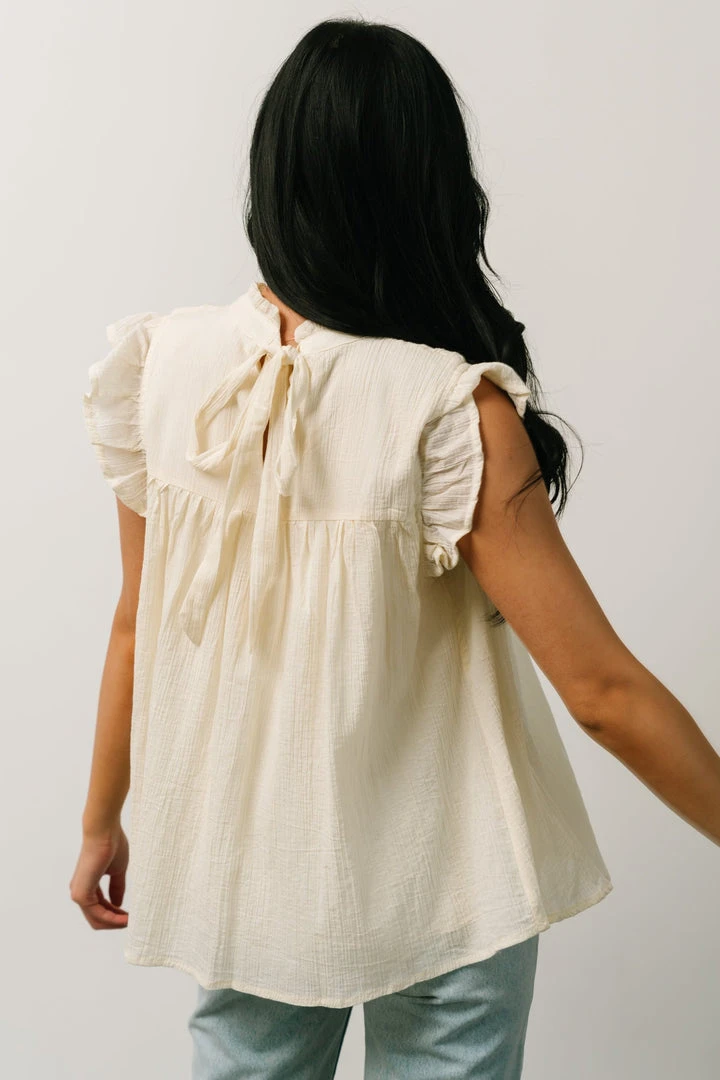 IL Tops Tayler Mock Neck Blouse | Cream 7 IL Tops Tayler Mock Neck Blouse | Cream