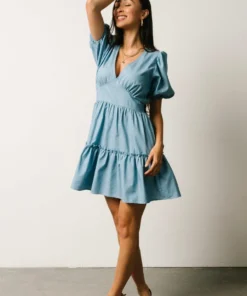 FT Tess Short Dress | Chambray Dresses