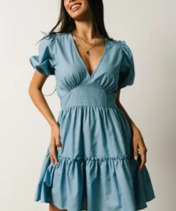 FT Tess Short Dress | Chambray Dresses