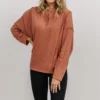 LUM Thayne Henley Long Sleeve Shirt | Dusty Clay