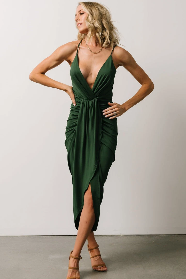 DD Tia Midi Dress | Green 1 DD Tia Midi Dress | Green