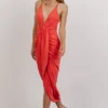 DD Tia Midi Dress | Pink Coral