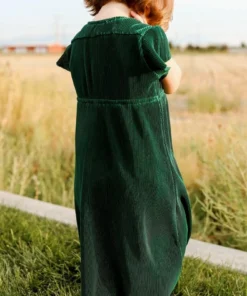 BB Custom Dresses Toddler Athena Pleated Midi Dress | Forest 10 BB Custom Dresses Toddler Athena Pleated Midi Dress | Forest