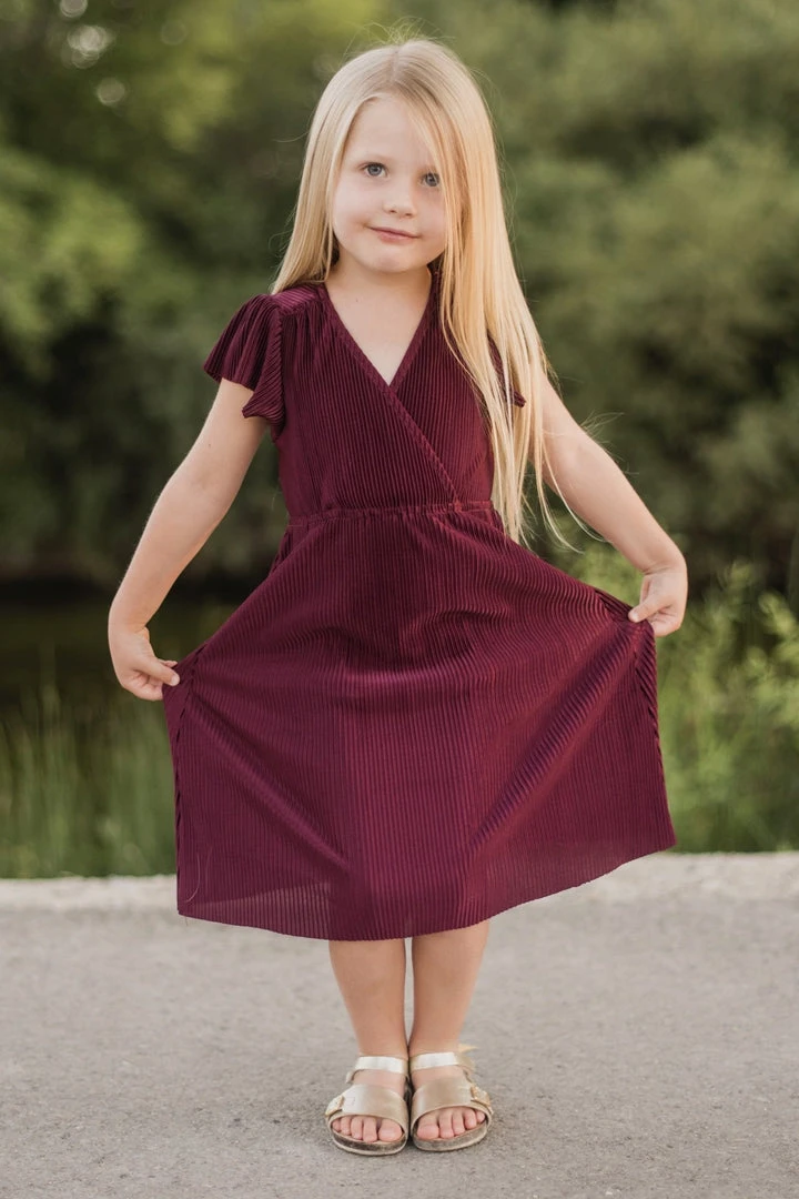 BB Custom Toddler Athena Pleated Midi Dress | Mulberry Dresses 1 BB Custom Toddler Athena Pleated Midi Dress | Mulberry Dresses