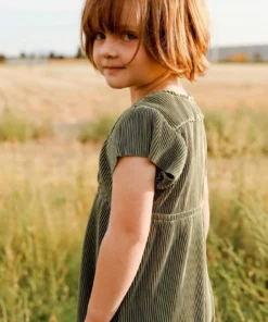 BB Custom Toddler Athena Pleated Midi Dress | Sage