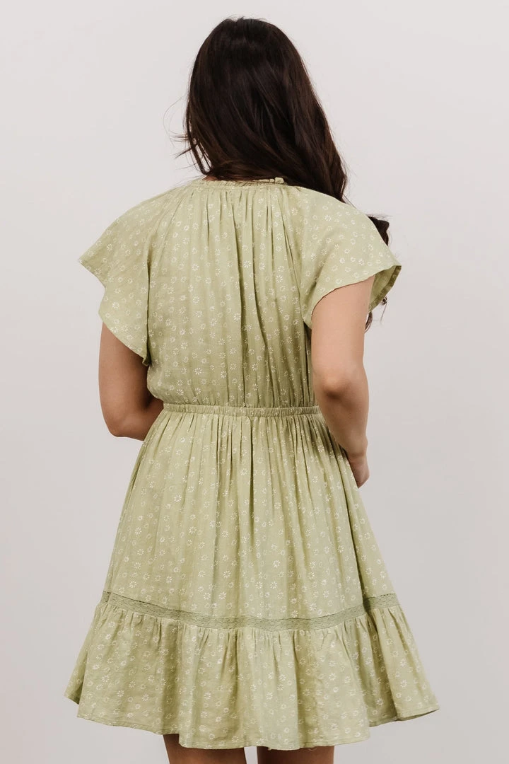 IL Trixie Tie Neck Mini Dress | Light Green Dresses 3 IL Trixie Tie Neck Mini Dress | Light Green Dresses