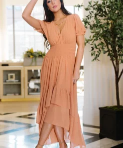 BB Custom Tuscany High-Low Dress | Dusty Melon
