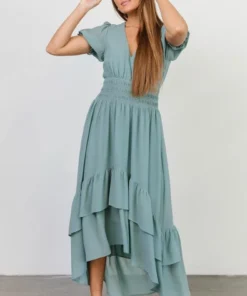 BB Custom Tuscany High-Low Dress | Sea Blue Dresses