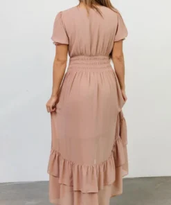BB Custom Tuscany High-Low Dress | Nude Blush