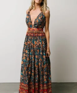 DD Udora Maxi Dress | Navy Multi Floral Dresses