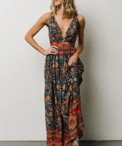 DD Udora Maxi Dress | Navy Multi Floral Dresses 11 DD Udora Maxi Dress | Navy Multi Floral Dresses