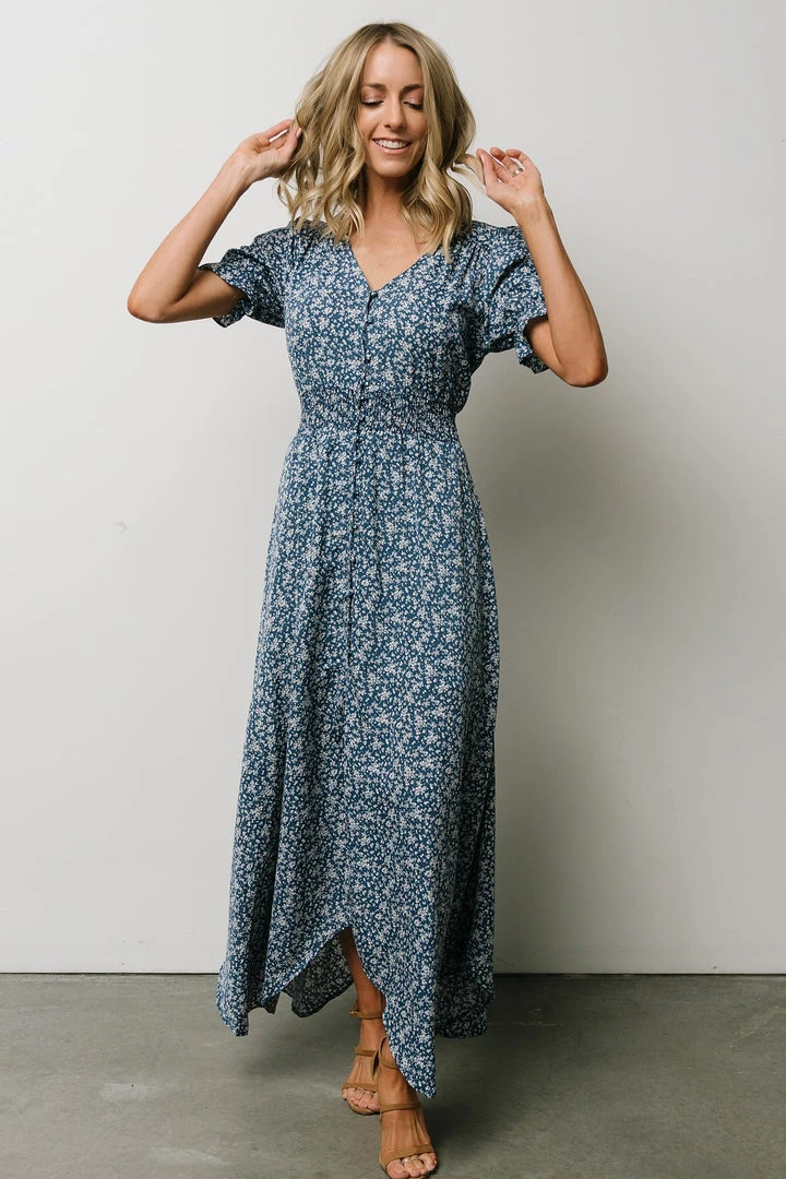 HAY Robyn Maxi Dress | French Blue Floral Dresses 7 HAY Robyn Maxi Dress | French Blue Floral Dresses