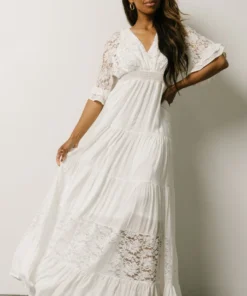 DD Ulla Tiered Maxi Dress | Off White