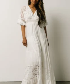 DD Ulla Tiered Maxi Dress | Off White
