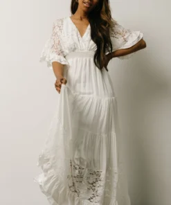 DD Ulla Tiered Maxi Dress | Off White